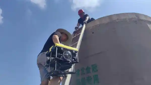 海水管道内淤堵情况检测工作圆满完成